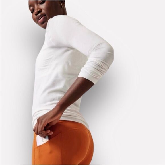 Athleta Ultimate Stash Pocket 7/8 Tight High Rise Small Orange - Picture 6 of 14